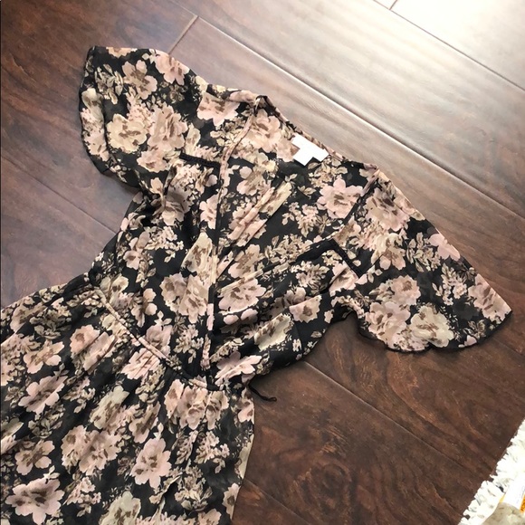 Band of Gypsies Surplice Floral Print Dress - Picture 6 of 8